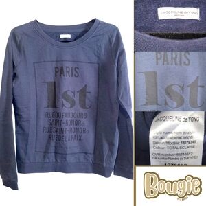 Jacqueline de Yong Women's Long Sleeve Tee - Eclipse Blue Medium